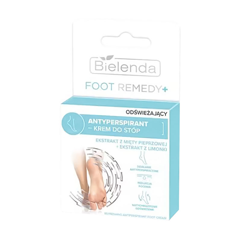 Освіжальний крем-антиперспірант для ніг Bielenda Foot Remedy+ Refreshing Antiperspirant Foot Cream, 50 мл